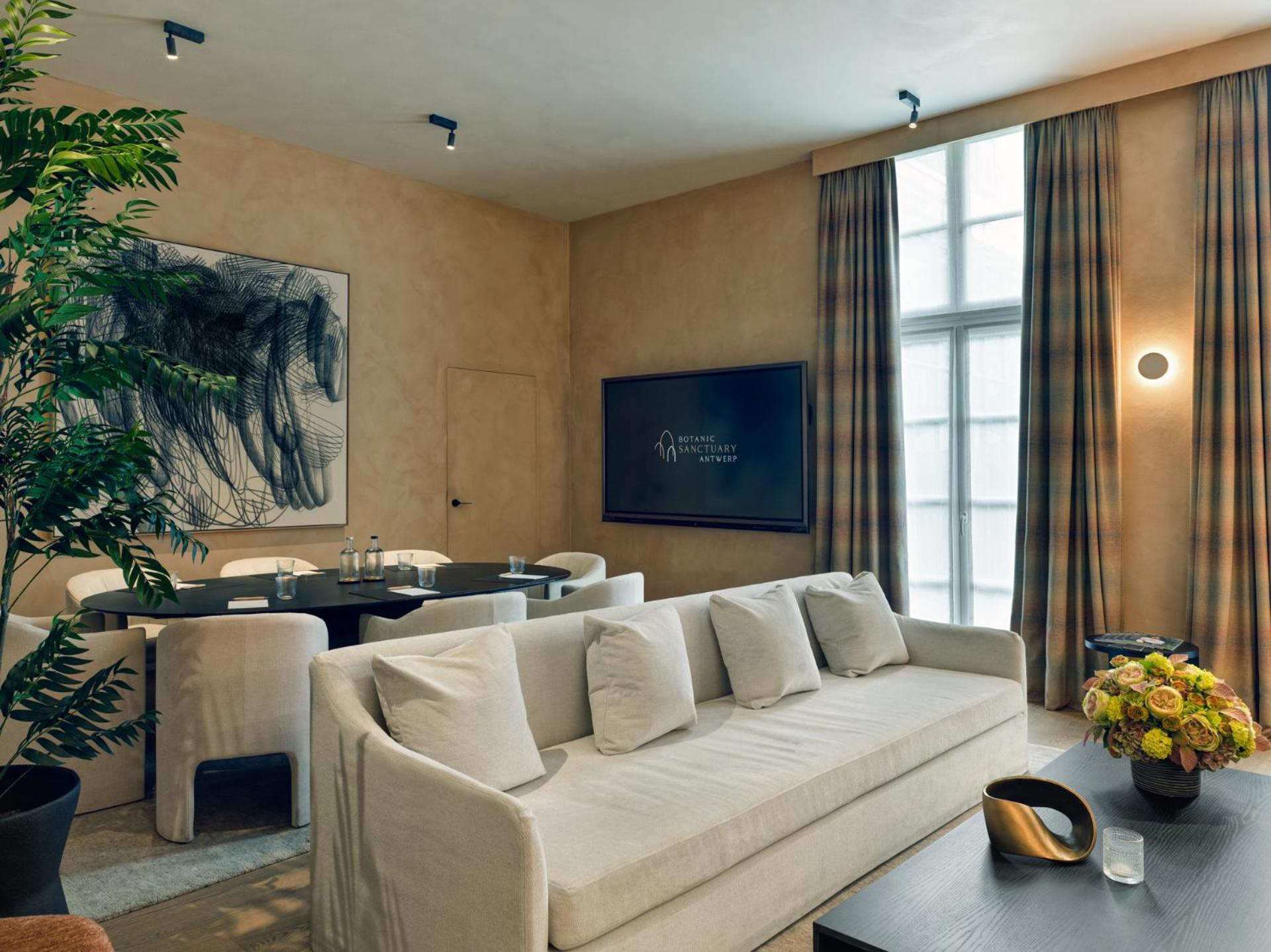 Botanic Sanctuary Antwerp - The Leading Hotels Of The World Exterior foto The interior of a suite at the Mandarin Oriental